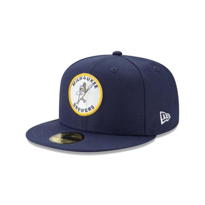 Sapca New Era Milwaukee Brewers MLB Logo Pack 59FIFTY Fitted - Albastri